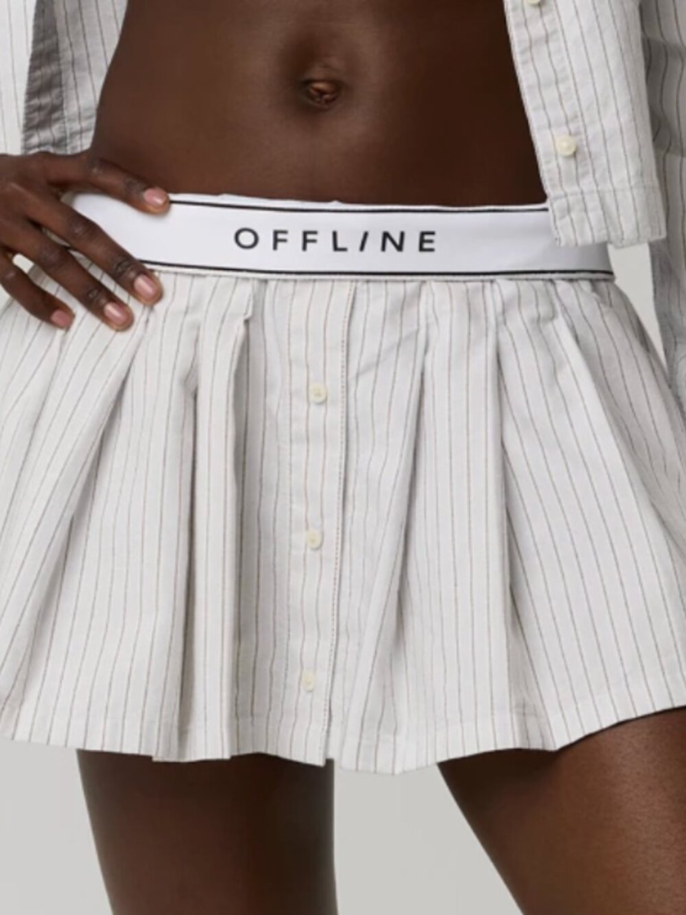 Offline by Aerie Oxford Mini Skirt